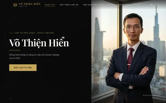 Hệ sinh thái web Apolo Lawyers — Luật